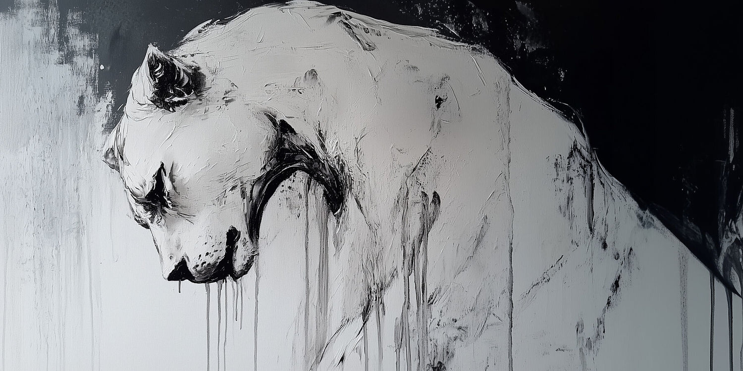 Silent Fight | Abstract Lion Wall Art | Limited Edition | Wild Essence