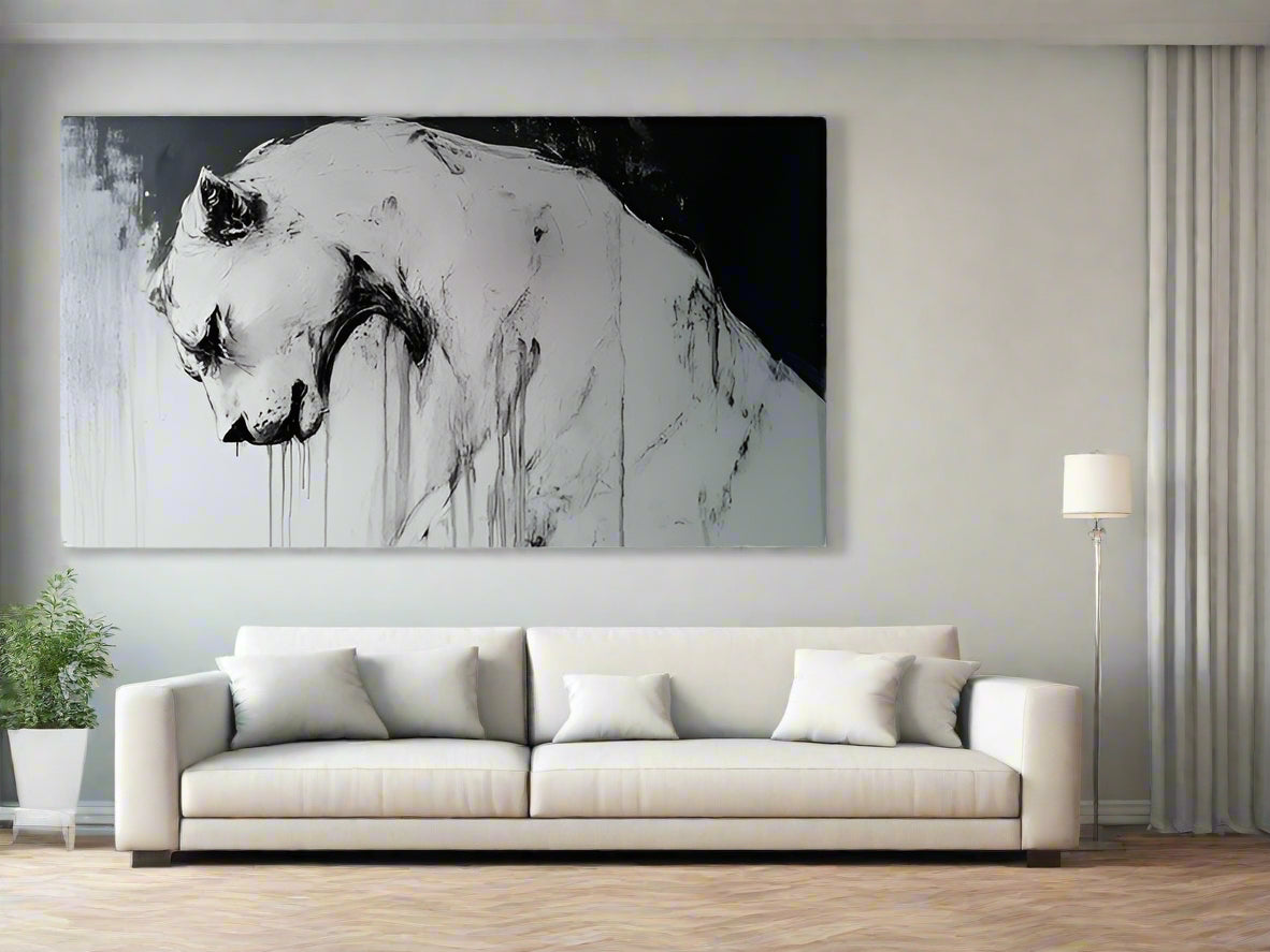 Silent Fight | Abstract Lion Wall Art | Limited Edition | Wild Essence