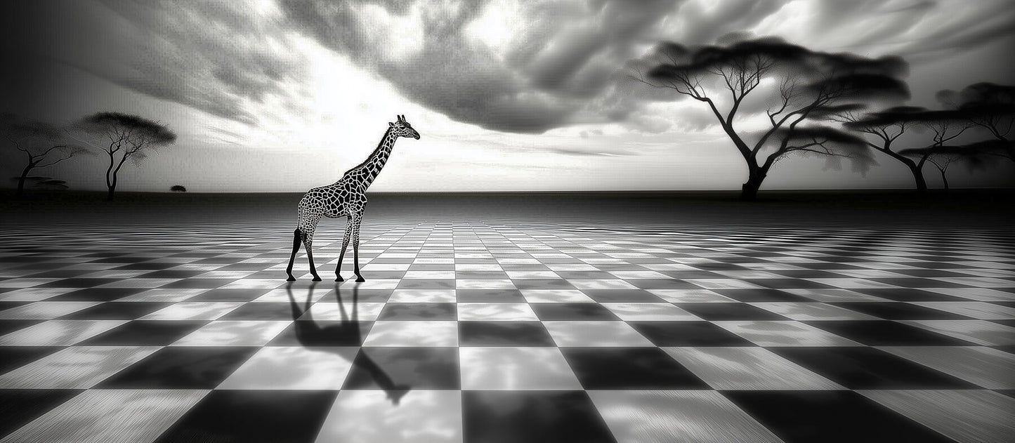 Strategically Plotting the Next Move | Giraffe Wall Art | Limited Edition | Wild Essence