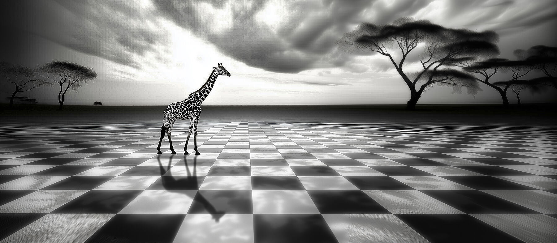 Strategically Plotting the Next Move | Giraffe Wall Art | Limited Edition | Wild Essence