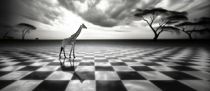 Strategically Plotting the Next Move | Giraffe Wall Art | Limited Edition | Wild Essence