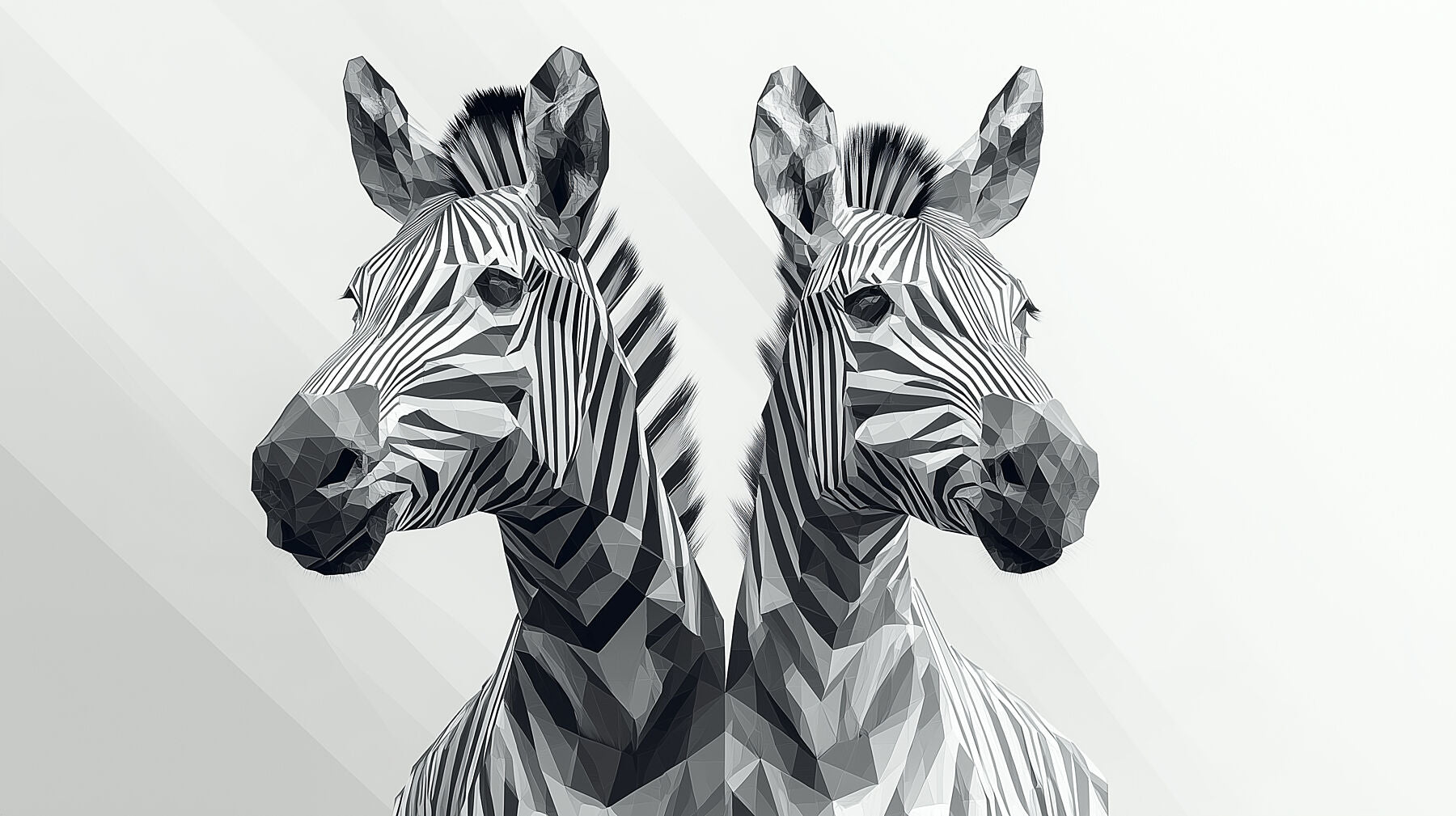 Symmetrical Vibes | Geometric Zebra Wall Art | Limited Edition | Wild Essence
