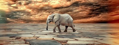 The Journey, Not the Destination | Elephant Wall Art | Limited Edition | Wallimals