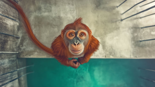 The Only Way is Up | Monkey Wall Art | Limited Edition | Wallimals