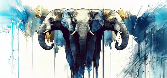 The Power of Three | Elephant Wall Art | Limited Edition | Wild Essence