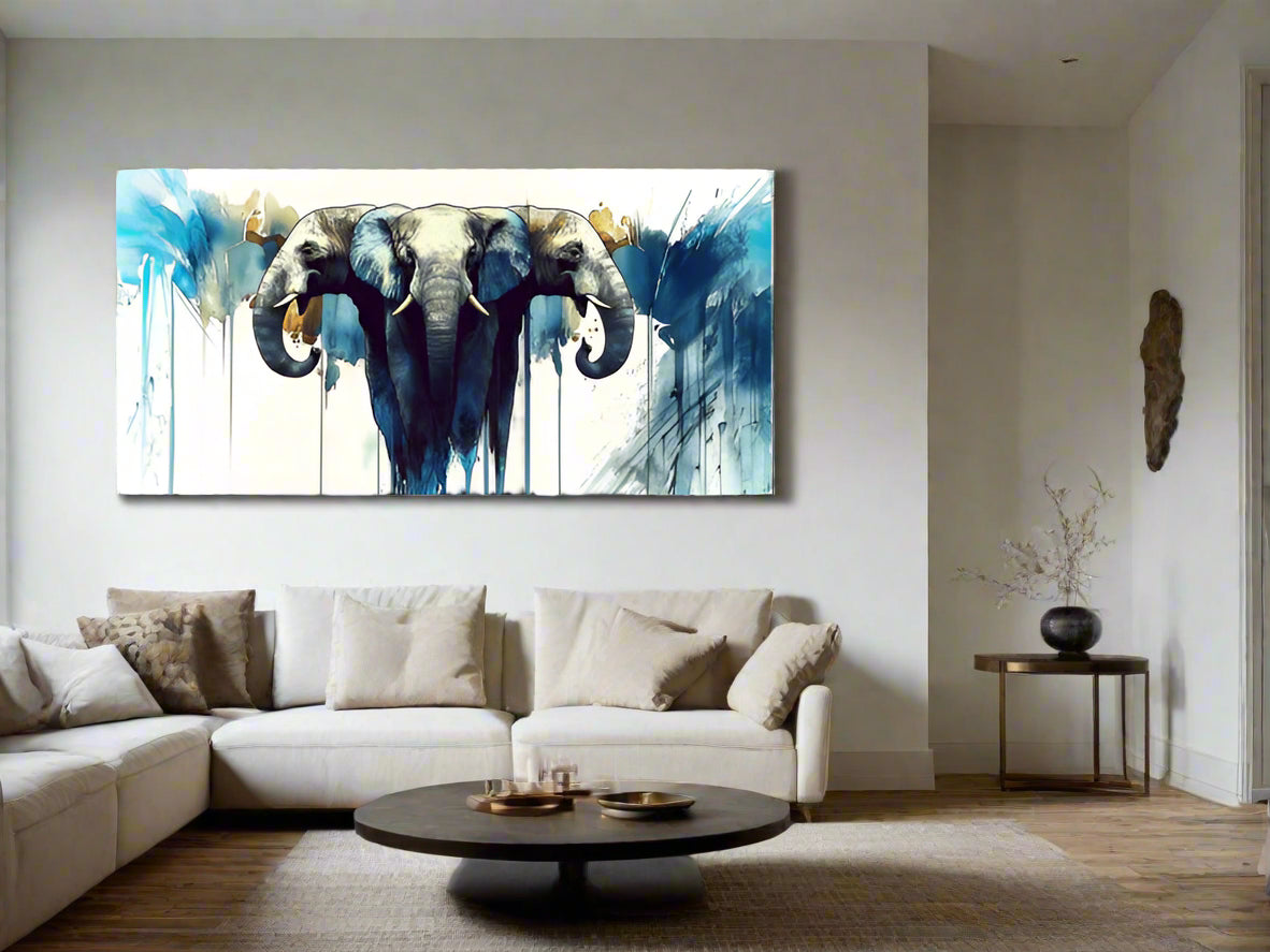 The Power of Three | Elephant Wall Art | Limited Edition | Wild Essence