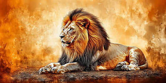 The Ring of Fire | Lion Wall Art | Limited Edition | Wallimals
