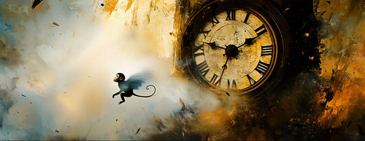 Time to Fly | Monkey Wall Art | Limited Edition | Wallimals