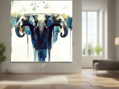 To the Power of Three | Elephant Wall Art | Limited Edition | Wild Essence