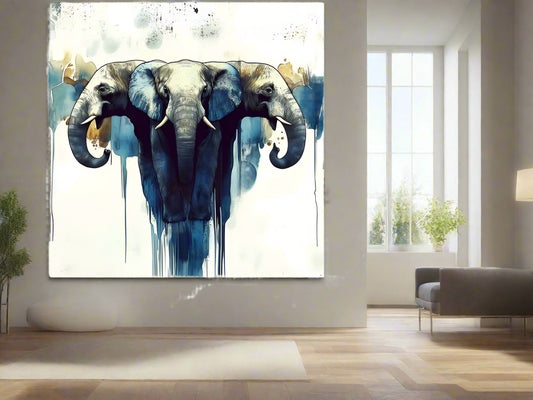 To the Power of Three | Elephant Wall Art | Limited Edition | Wild Essence