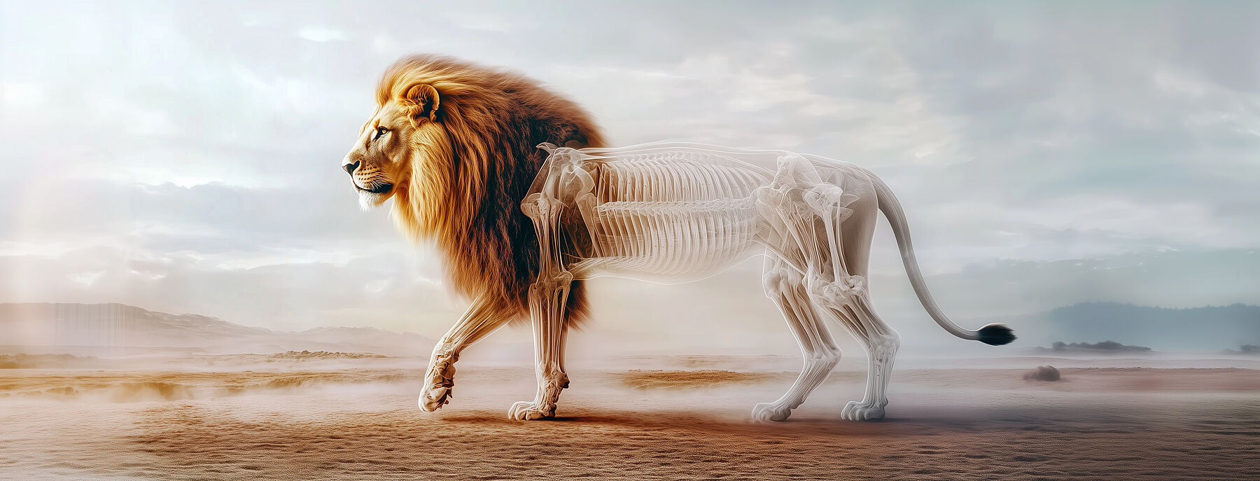 Transcendent Anatomy | Surreal Lion Wall Art | Limited Edition | Wild Essence