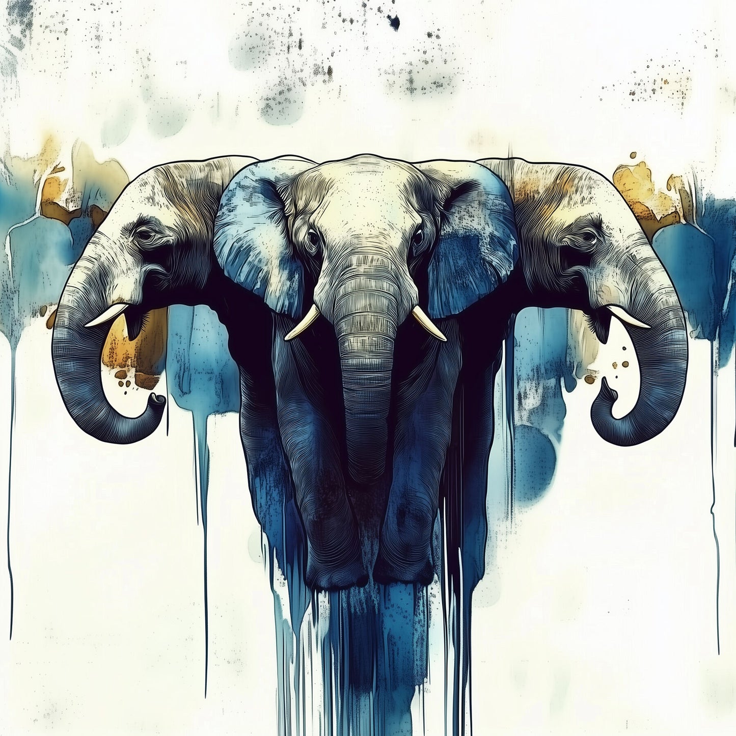 Trinity | Elephant Wall Art | Limited Edition | Wild Essence