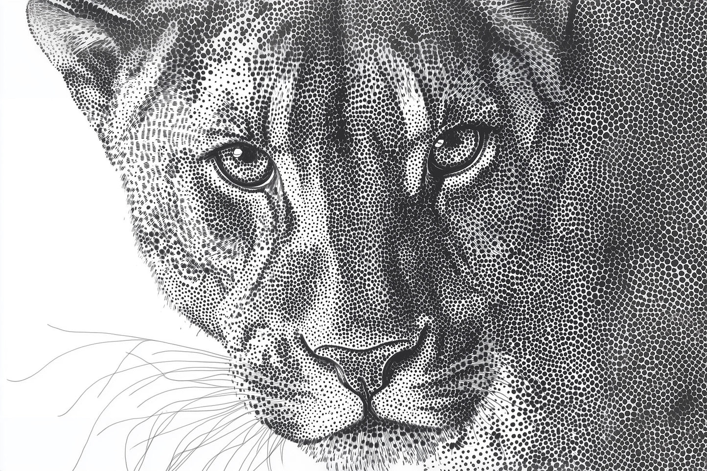 Trust Me, I Know | Dotwork Lion Wall Art | Limited Edition | Wild Essence