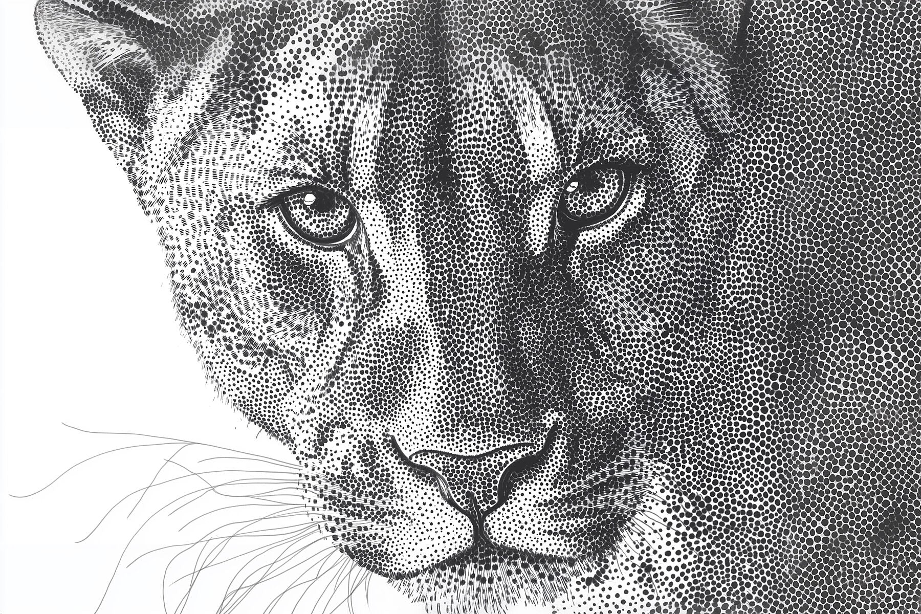 Trust Me, I Know | Dotwork Lion Wall Art | Limited Edition | Wild Essence