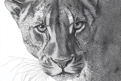 Trust Me, I Know | Dotwork Lion Wall Art | Limited Edition | Wild Essence