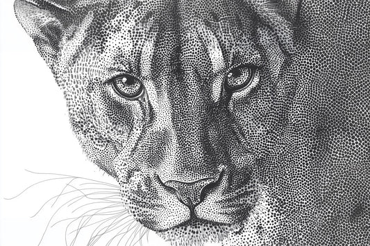 Trust Me, I Know | Dotwork Lion Wall Art | Limited Edition | Wild Essence
