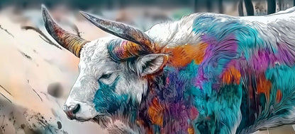 Unexpressively Expressive | Ox Wall Art | Limited Edition | Wallimals