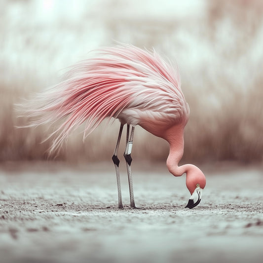 Upside Down Perspective | Flamingo Wall Art | Limited Edition | Wallimals