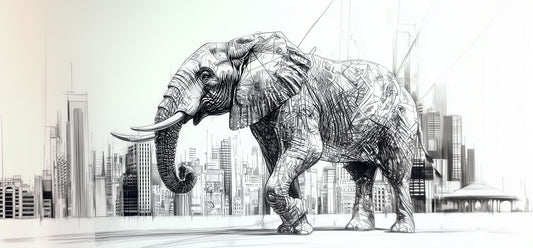Urban Majesty | Elephant Wall Art Print | Limited Edition | Wild Essence