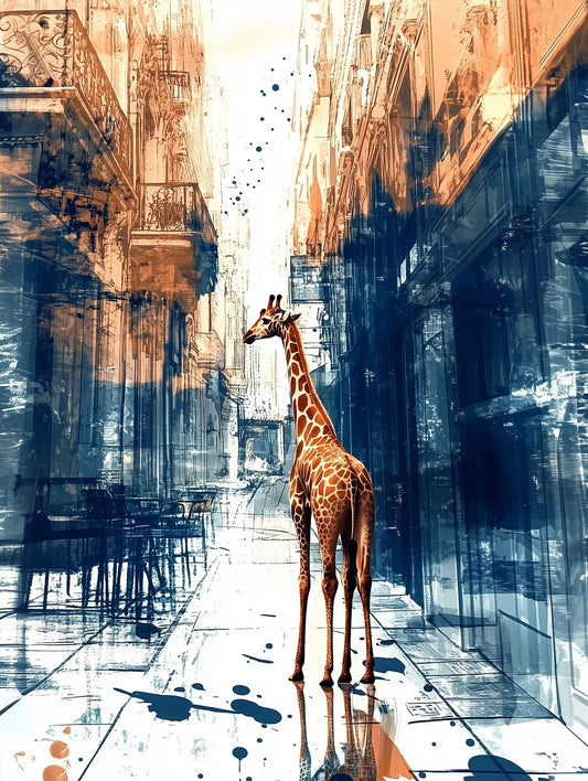 Urban Safari | Giraffe Wall Art | Limited Edition | Wallimals