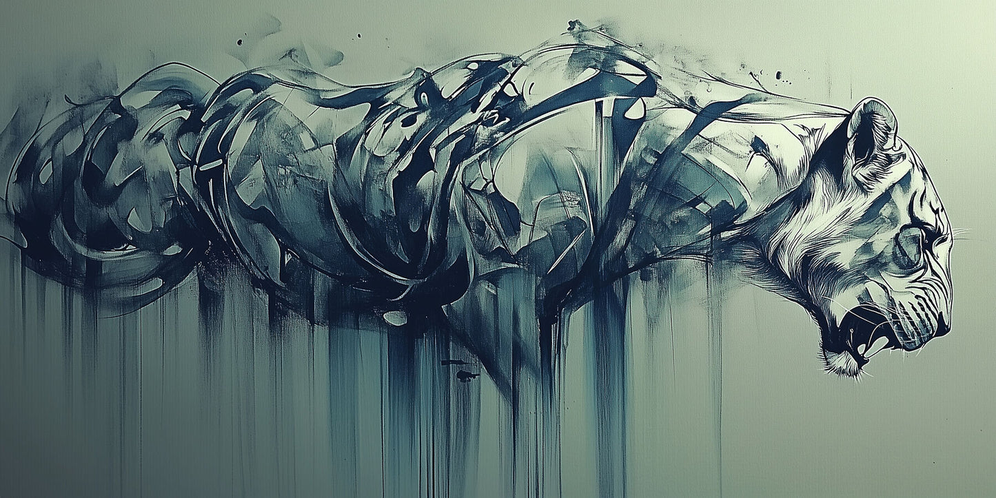 Voltage | Abstract Tiger Wall Art | Limited Edition | Wild Essence