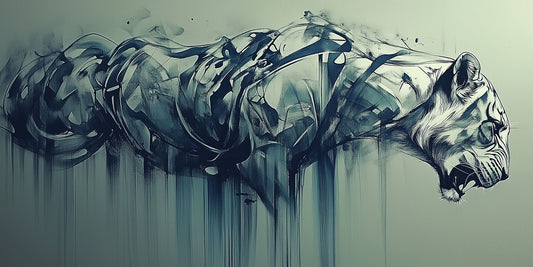 Voltage | Abstract Tiger Wall Art | Limited Edition | Wild Essence