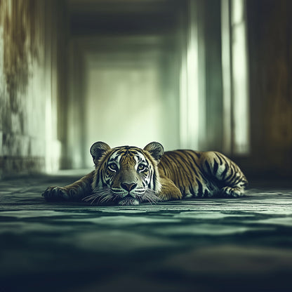 Waiting for What Comes Next | Tiger Wall Art | Limited Edition | Wallimals