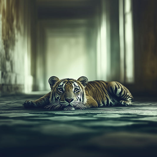 Waiting for What Comes Next | Tiger Wall Art | Limited Edition | Wallimals