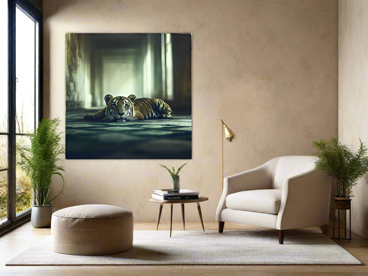 Waiting for What Comes Next | Tiger Wall Art | Limited Edition | Wallimals