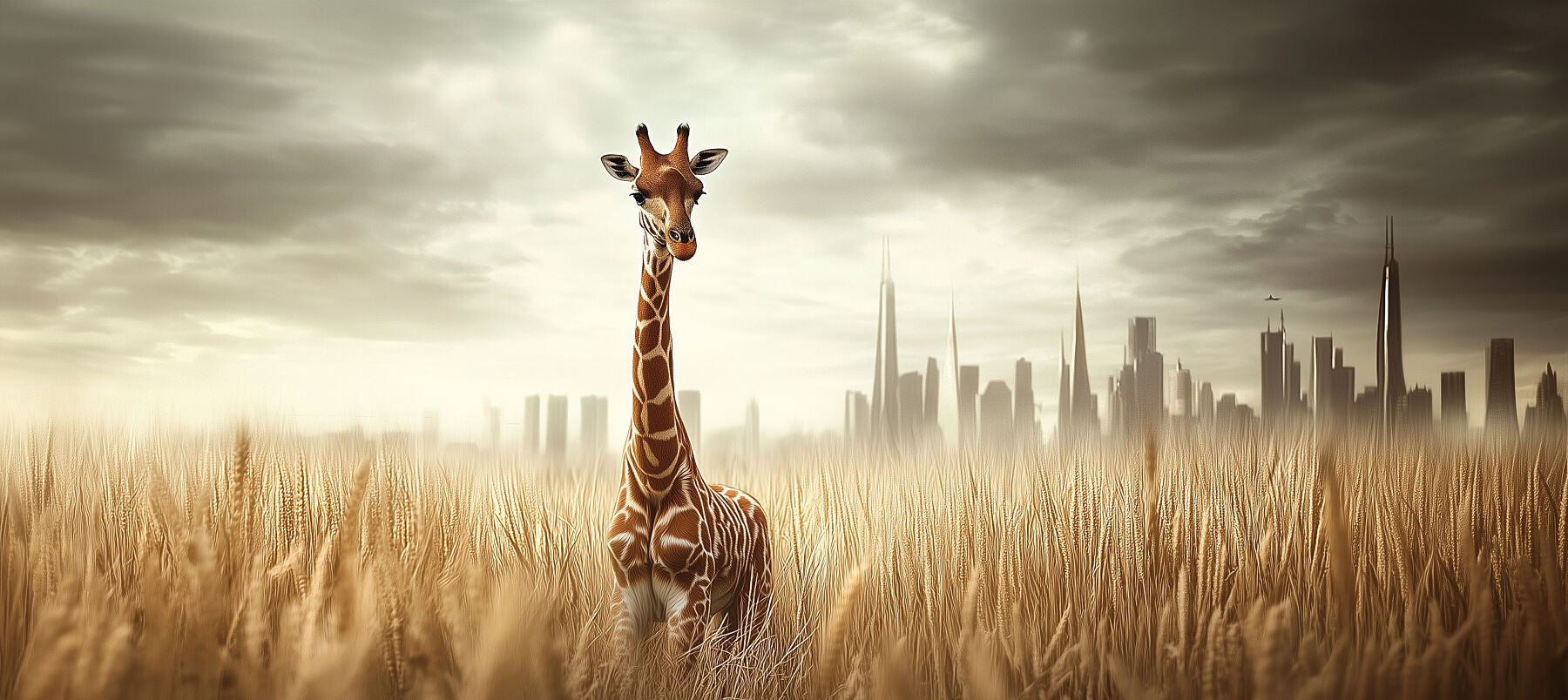 Walk in Fields of Gold | Giraffe Wall Art | Limited Edition | Wallimals