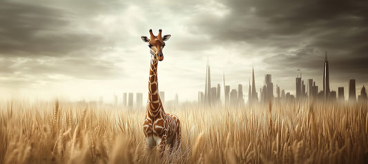 Walk in Fields of Gold | Giraffe Wall Art | Limited Edition | Wallimals