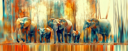 We Are Family | Elephant Wall Art | Limited Edition | Wallimals
