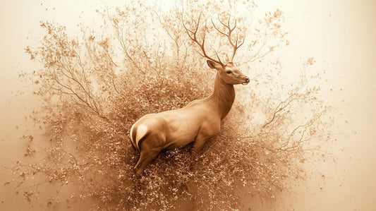 Weightless Bloom | Deer Wall Art | Limited Edition | Wild Essence