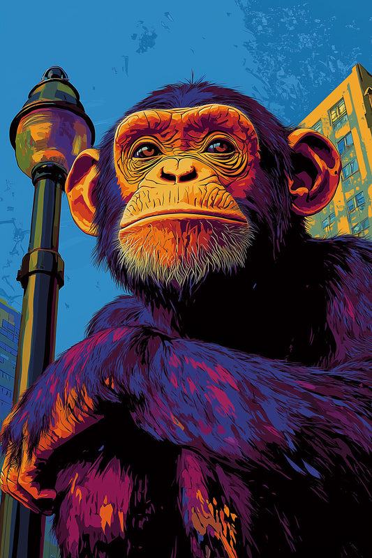 What Once Were | Chimpanzee Wall Art | Limited Edition | Wallimals