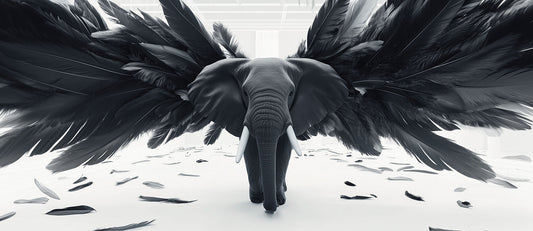 When Elephants Can Fly | Elephant Wall Art | Limited Edition | Wallimals
