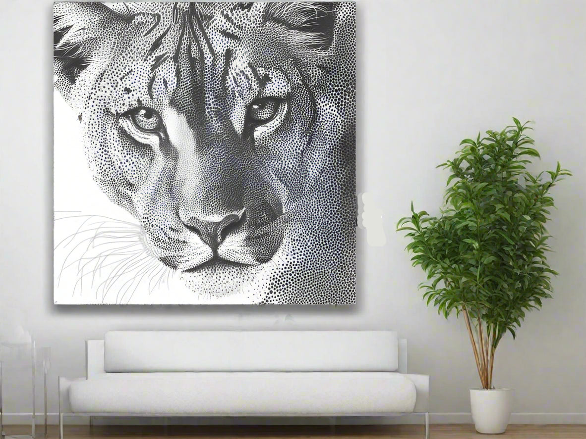 When I Look Into Your Eyes | Modern Lion Wall Art | Limited Edition | Wild Essence