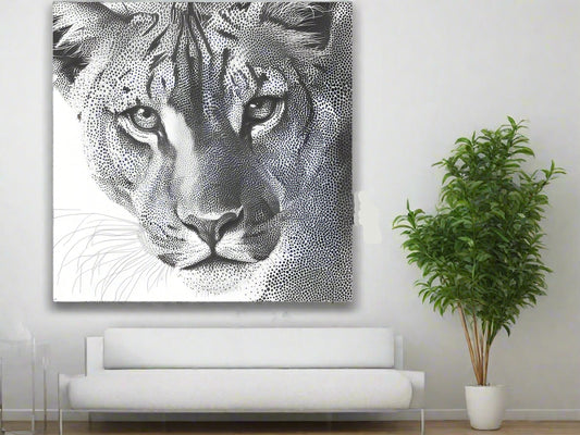 When I Look Into Your Eyes | Modern Lion Wall Art | Limited Edition | Wild Essence