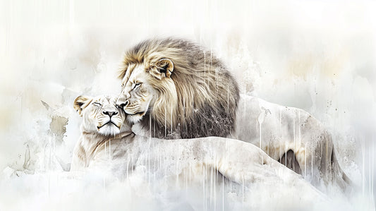 When It’s the Right One | Lion Wall Art | Limited Edition | Wallimals