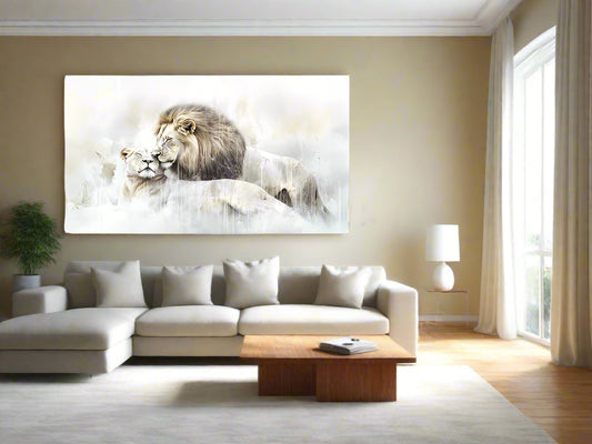 When It’s the Right One | Lion Wall Art | Limited Edition | Wallimals