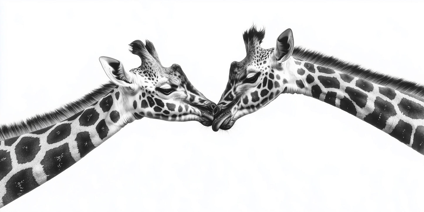 When You Fall in Love | Giraffe Wall Art | Limited Edition | Wallimals