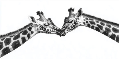 When You Fall in Love | Giraffe Wall Art | Limited Edition | Wallimals
