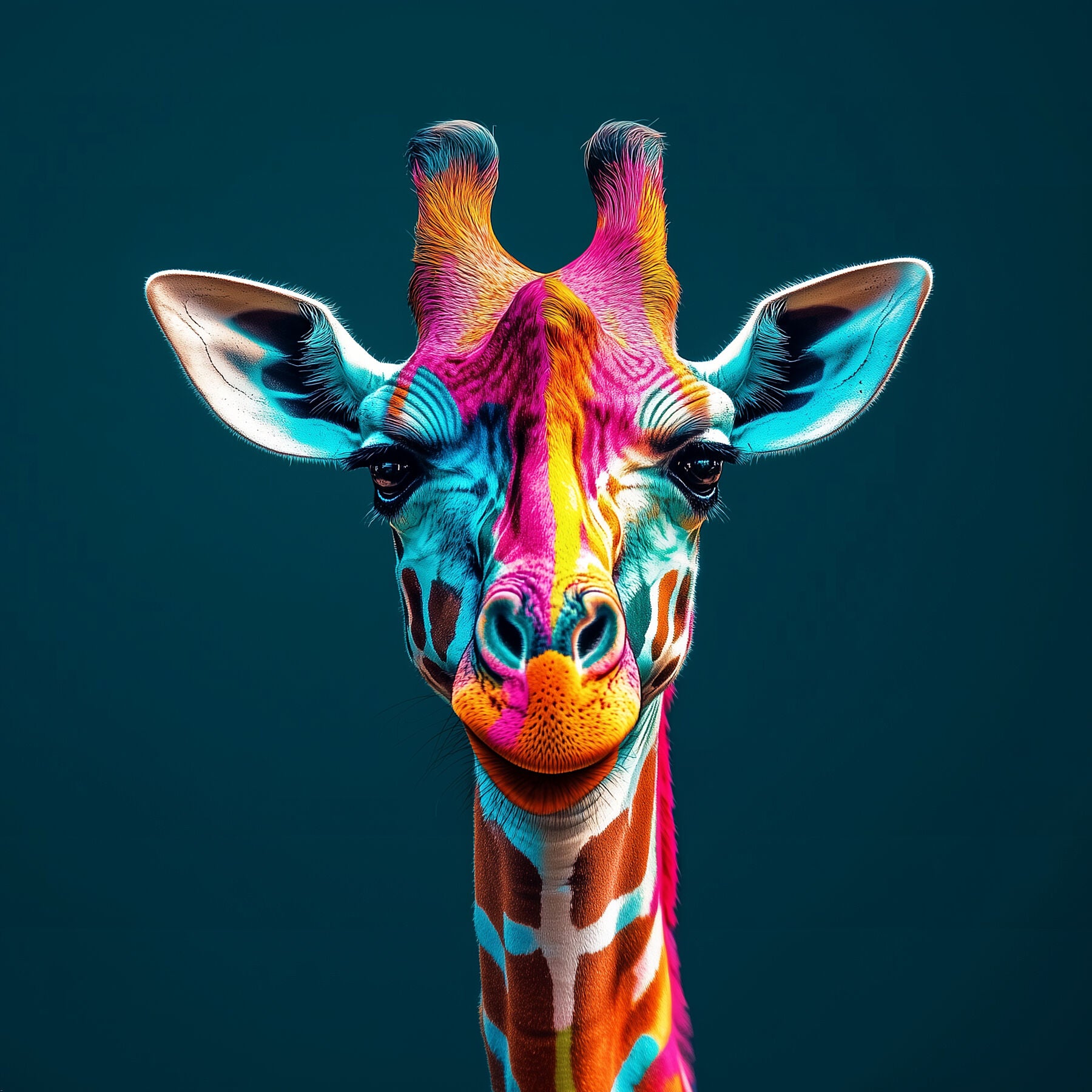 Why Blend In When You Can Stand Out? | Giraffe Wall Art | Limited Edition | Wild Essence