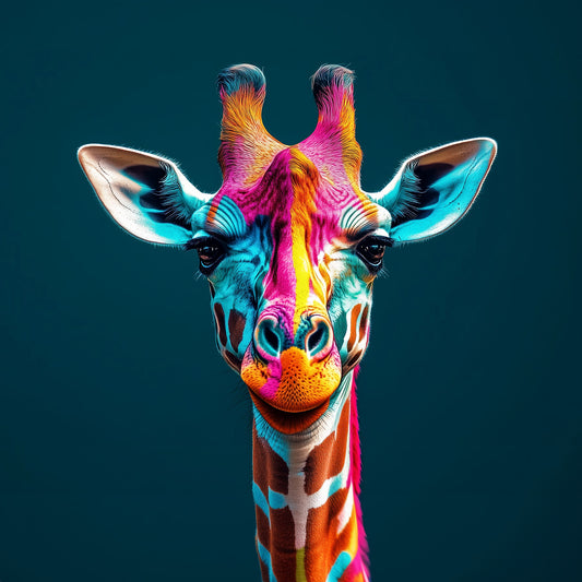 Why Blend In When You Can Stand Out? | Giraffe Wall Art | Limited Edition | Wild Essence
