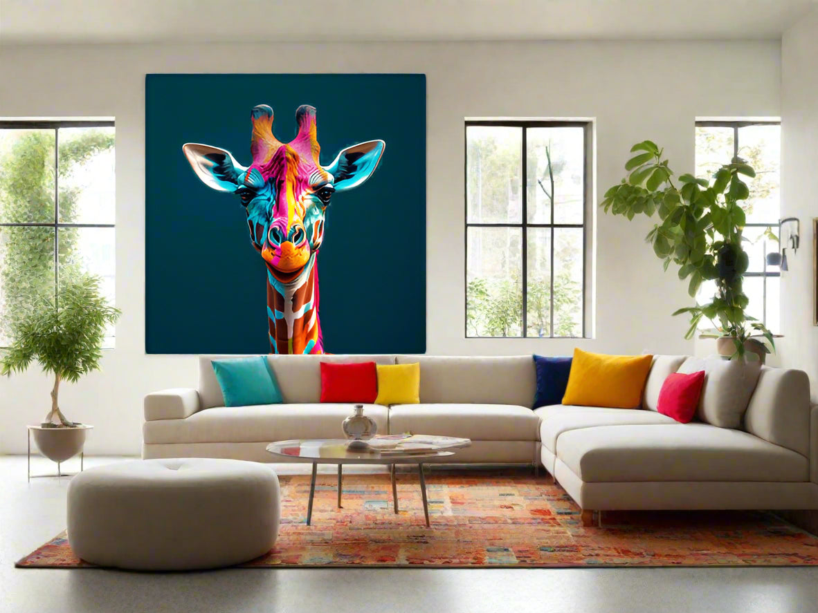 Why Blend In When You Can Stand Out? | Giraffe Wall Art | Limited Edition | Wild Essence