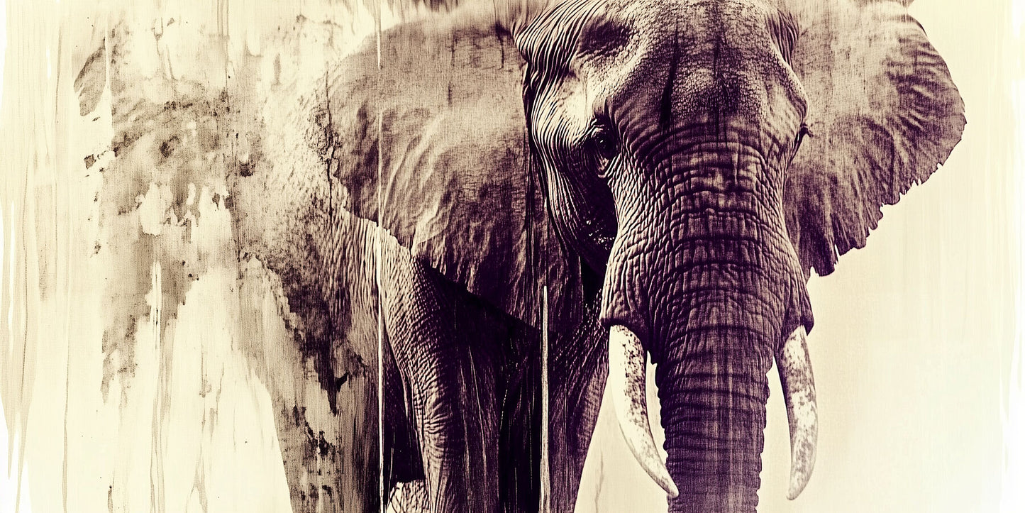 Wisdom in Silence | Elephant Wall Art | Limited Edition | Wild Essence