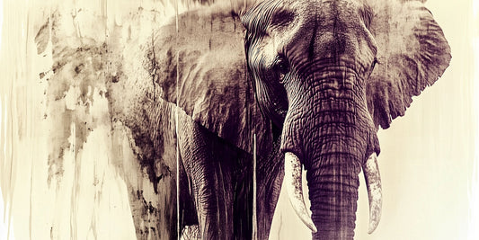 Wisdom in Silence | Elephant Wall Art | Limited Edition | Wild Essence