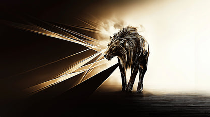 May the Light Be With You | Lion Wall Art | Limited Edition | Wallimals