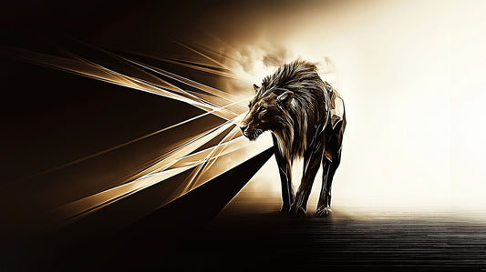 May the Light Be With You | Lion Wall Art | Limited Edition | Wallimals